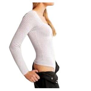 Abercrombie & Fitch Womens Lilac Knitted Bodysuit size Medium